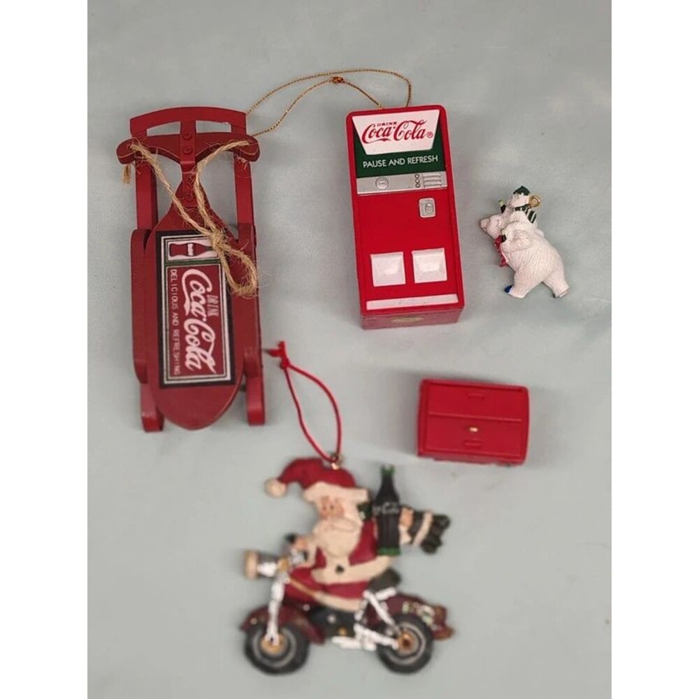 VTG Coca Cola Christmas Ornaments